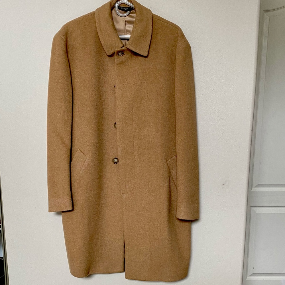 Jos. A. Bank Camelhair Top Coat - 40 R